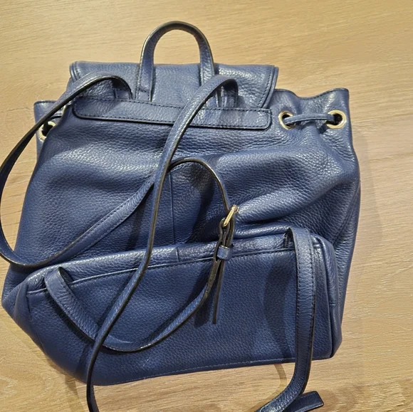 Kate Spade Mulberry Blue Leather Backpack Kate Spade backpack Like new | Mercari main image 3